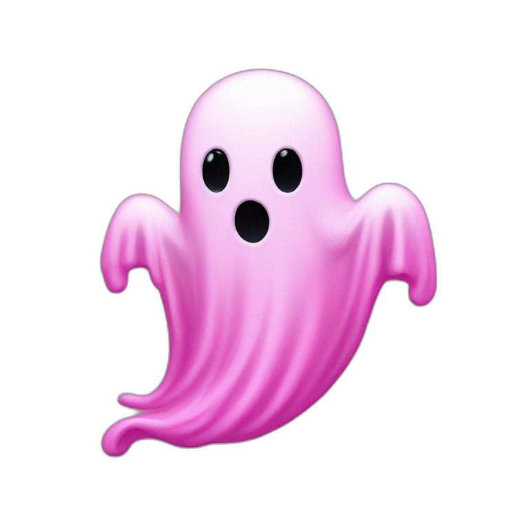 pink ghost  emoji