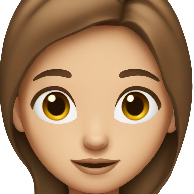 girl with brown hair emoji