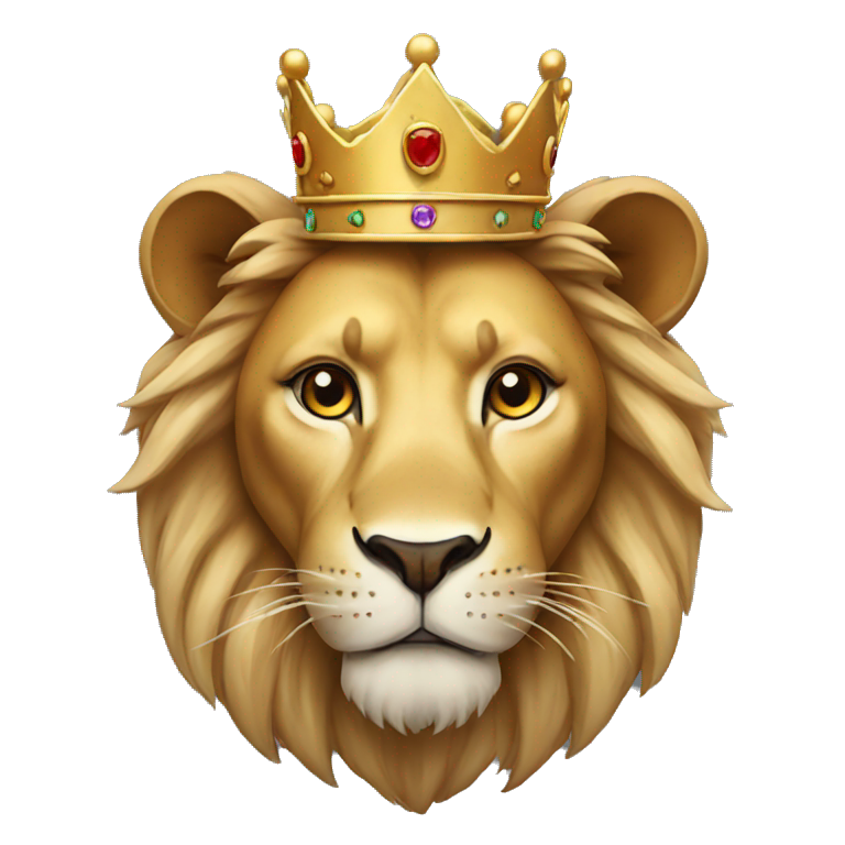 Lion with crown emoji