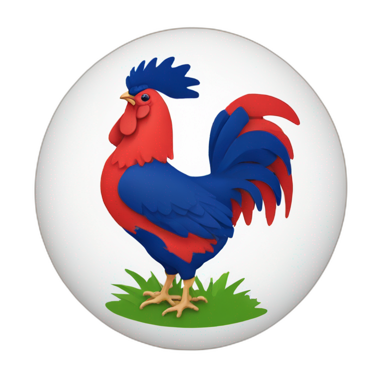 Logo Coq de l’équipe de France de rugby emoji
