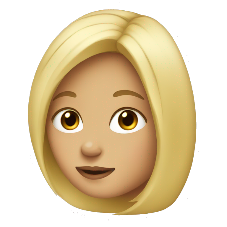 Blonde girl  emoji