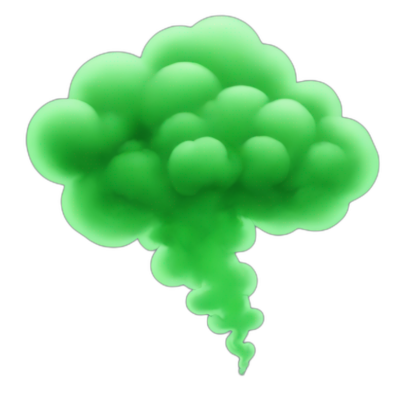 Green smoke emoji