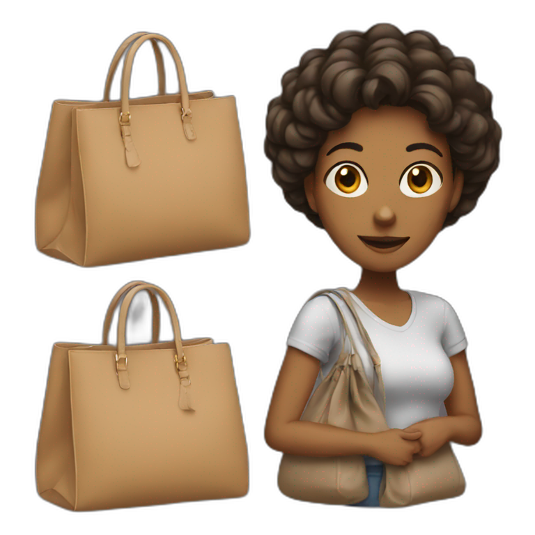 Bags woman emoji
