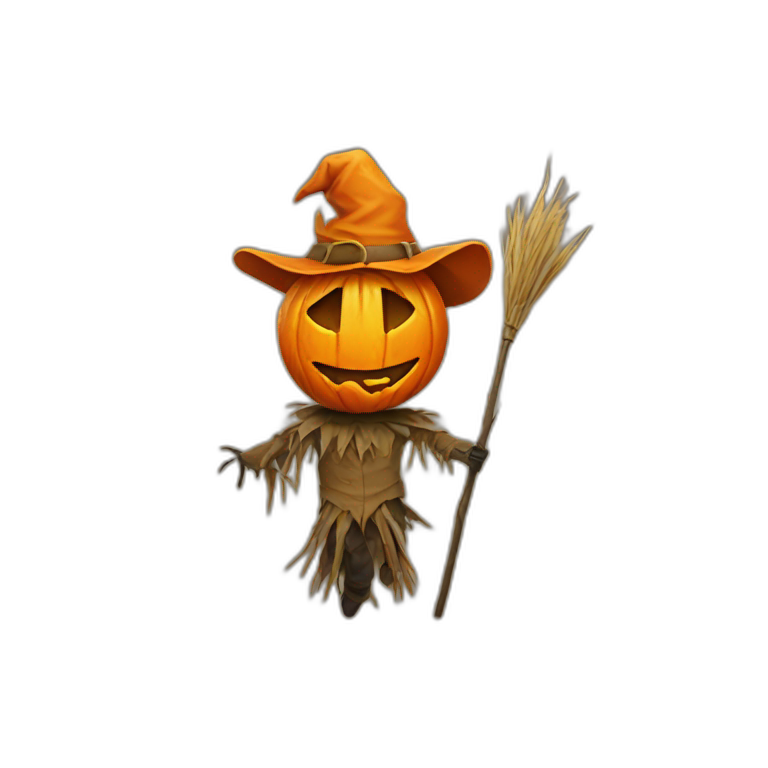 evil orange scarecrow emoji