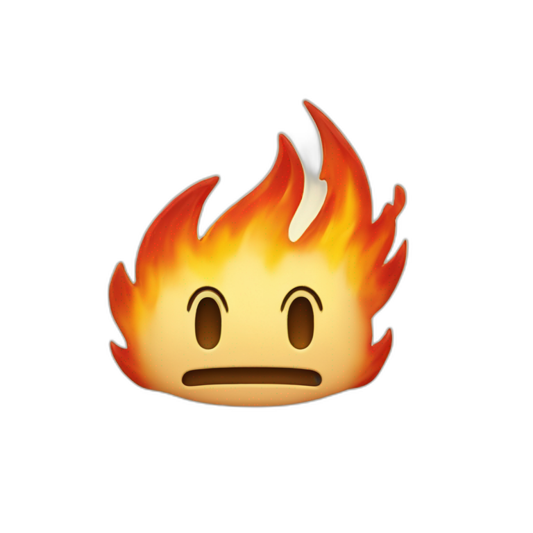 number 2 with flames emoji