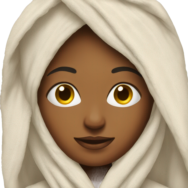 woman in towel emoji