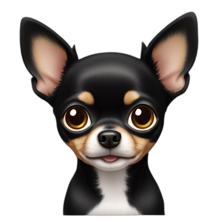 black Chihuahua emoji