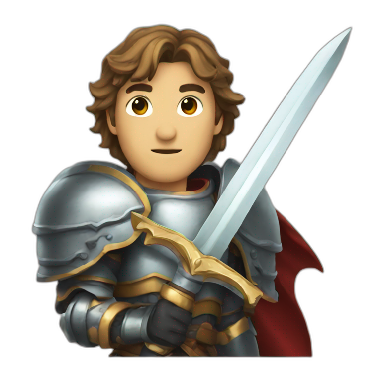 paladin holding a sword emoji