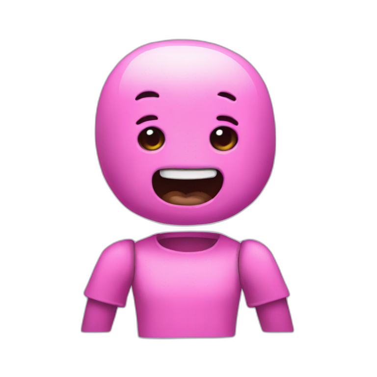 pink animatronic sticker emoji