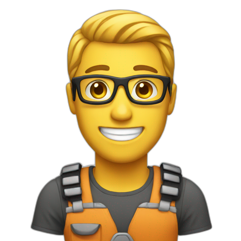 Happy developer emoji