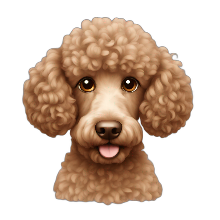 Poodle brown emoji