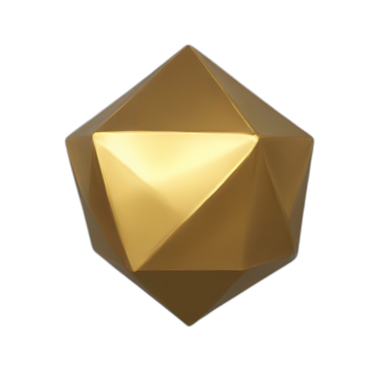 Golden Icosahedron 20 emoji