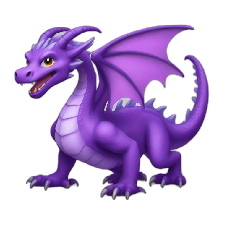 purple dragon  emoji