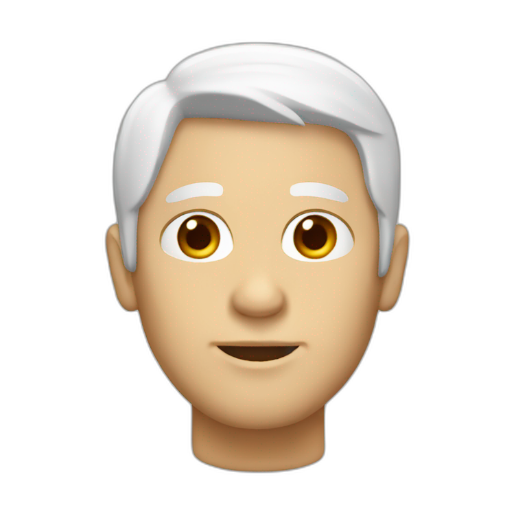 white middle-haired part men emoji