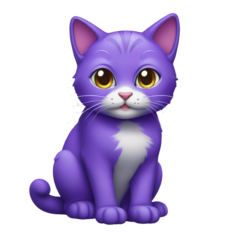 PURPLE CAT   emoji