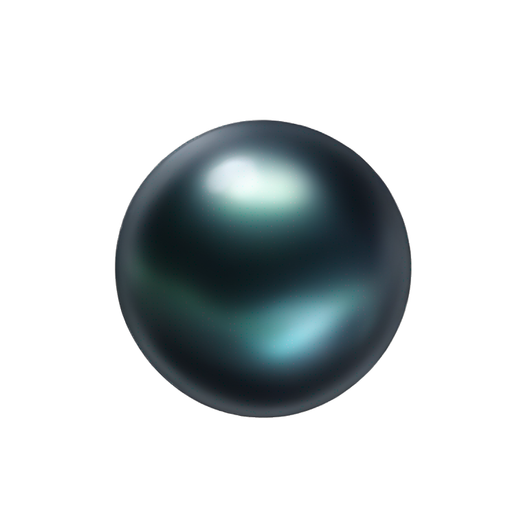 Black pearl stone emoji