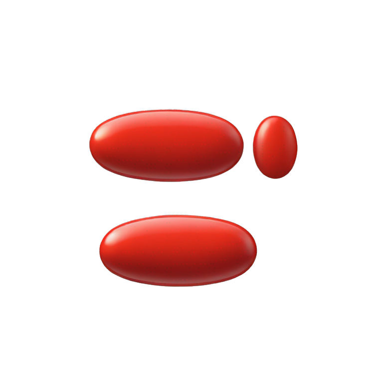 a red pill next to a red pill emoji