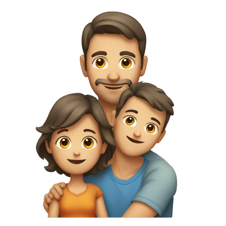 Mother father and kid europeans emoji
