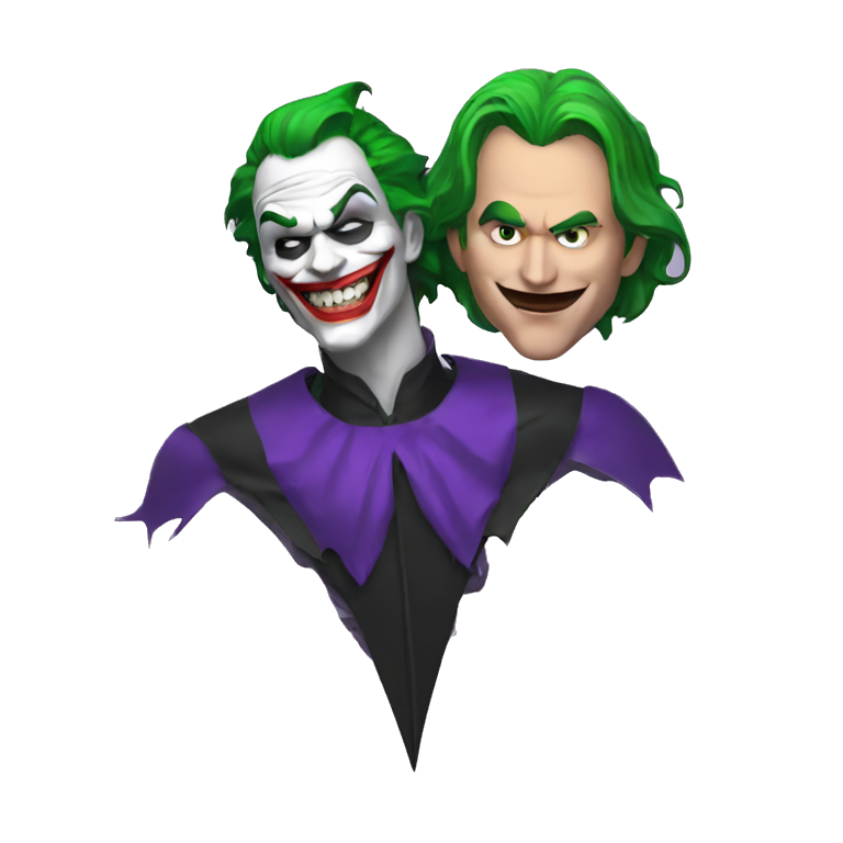 Joker and Batman  emoji