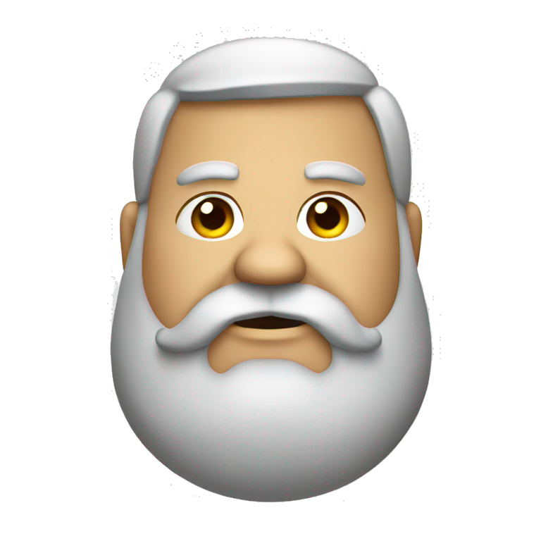 Fat beard man emoji
