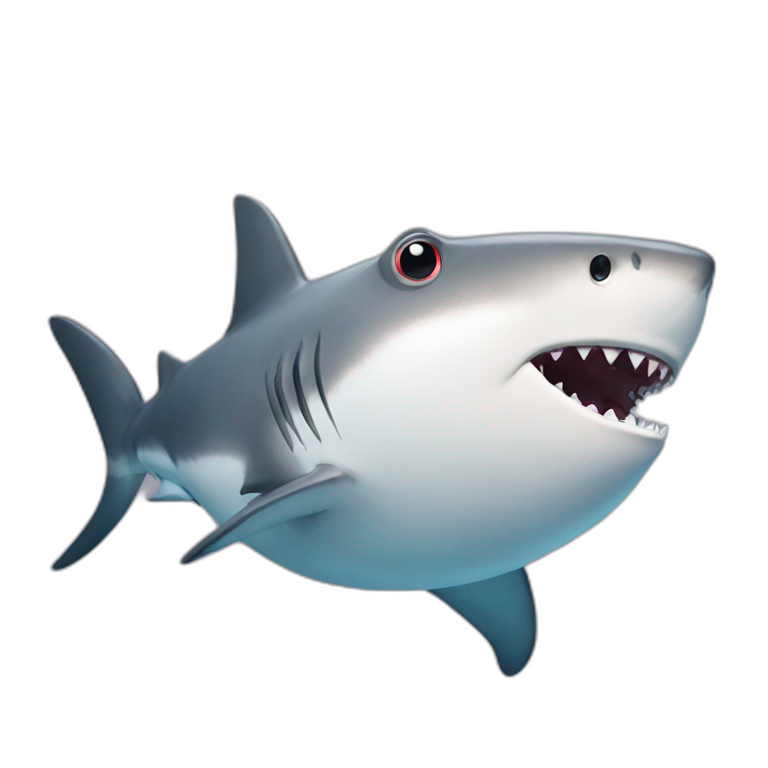 shark and blowfish love emoji