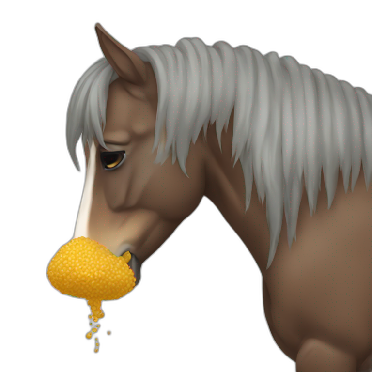 vomiting horse emoji