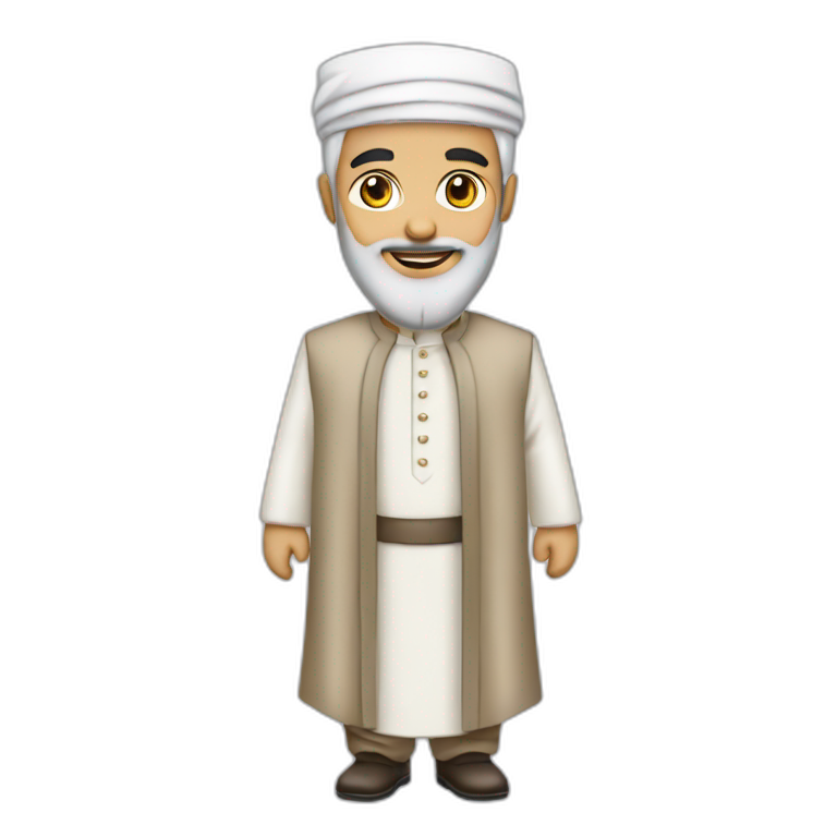 A Muslim cleric in a formal dress emoji