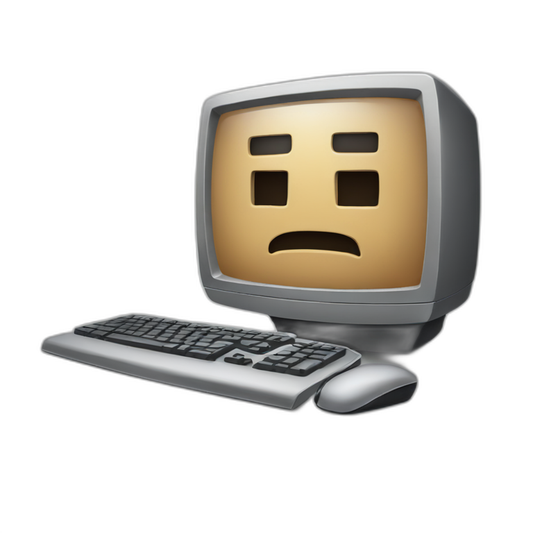 crossed out computer emoji