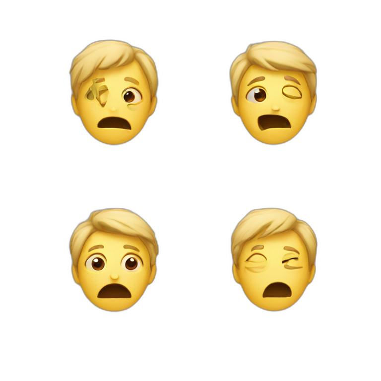 Happy and sad emoji