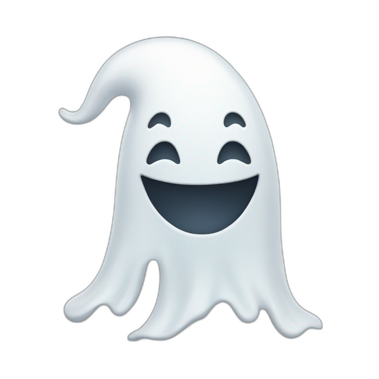 smiling ghost emoji