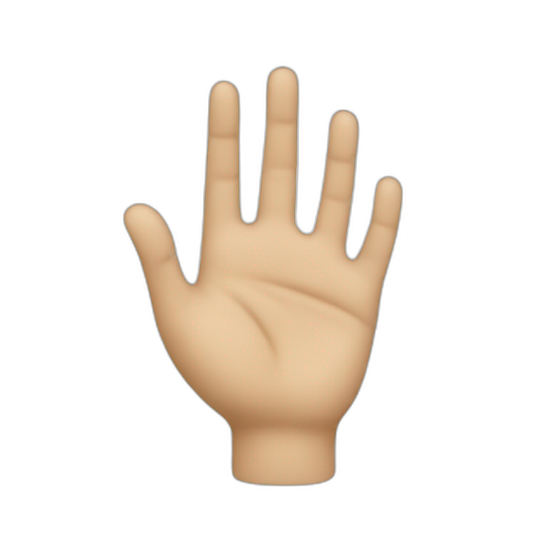 hand obove head emoji