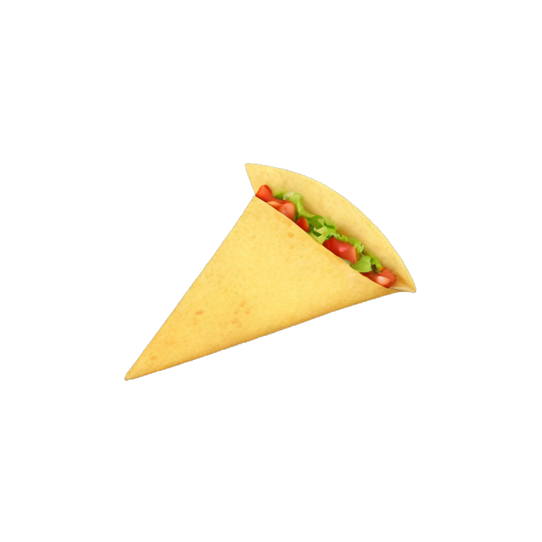 triangular taco emoji