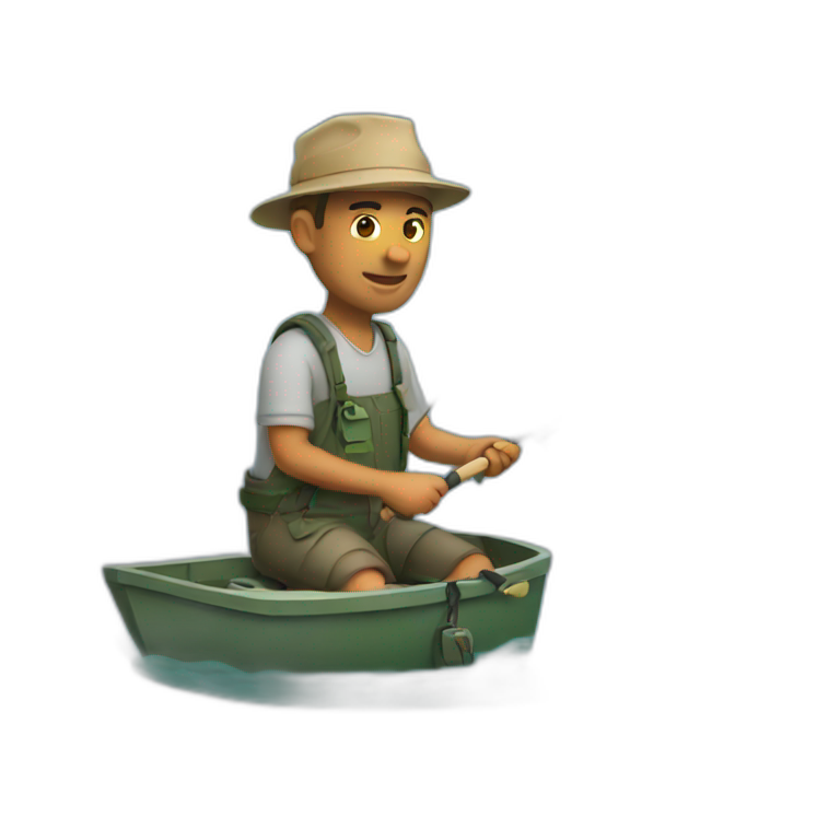 man fishing emoji