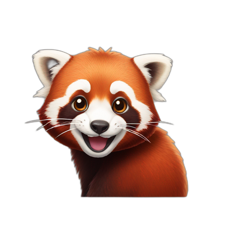 Red Panda happy emoji