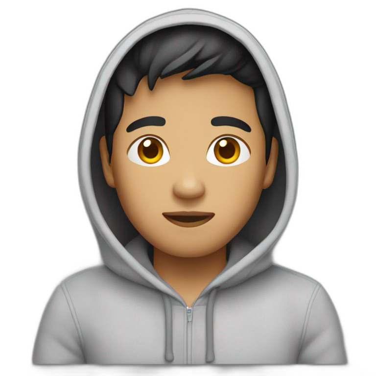 filipino guy with a hoodie emoji