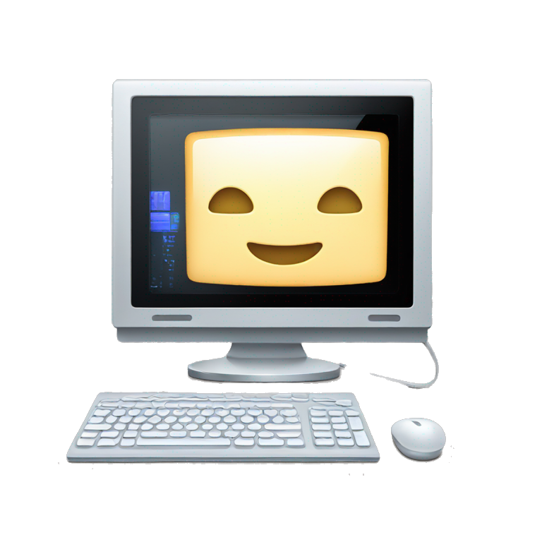 modern computer with externe screen emoji