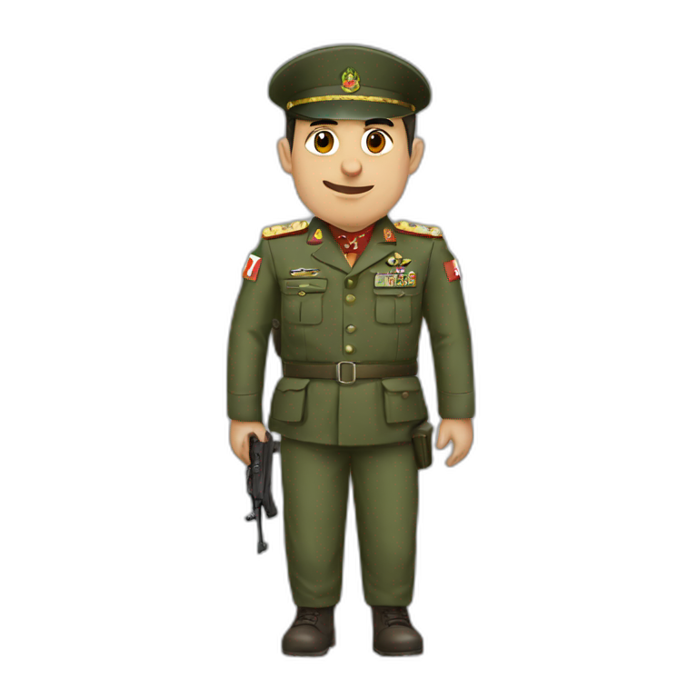 Azerbaijan military  emoji
