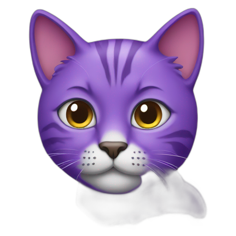 PURPLE CAT emoji
