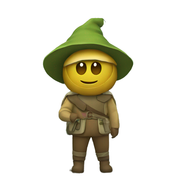 Tarzen in forest emoji