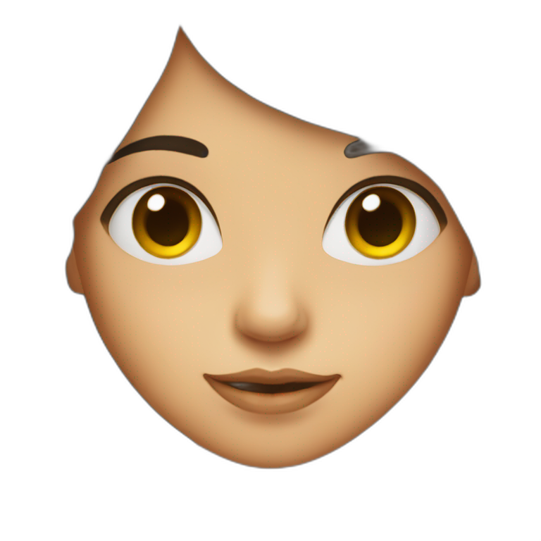 Long-black-hair-brown-eyed-girl-holding-sunflower emoji