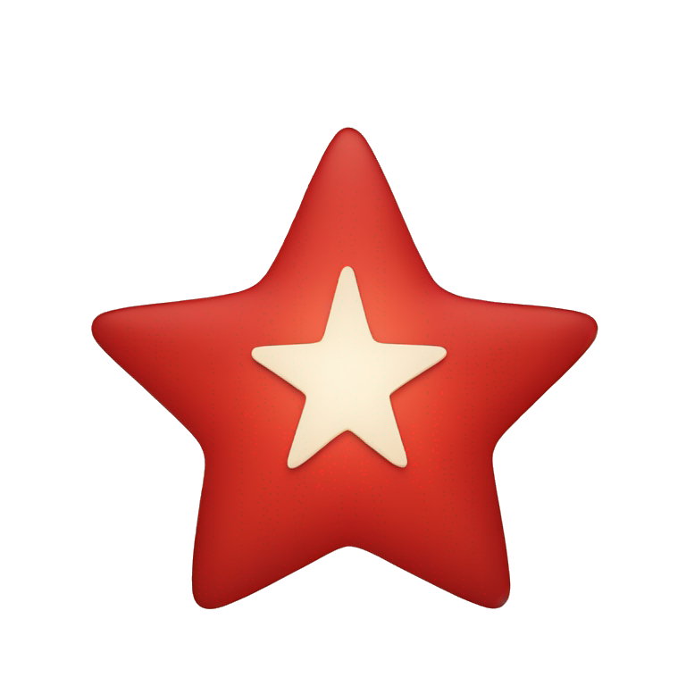 Red star with red circle emoji
