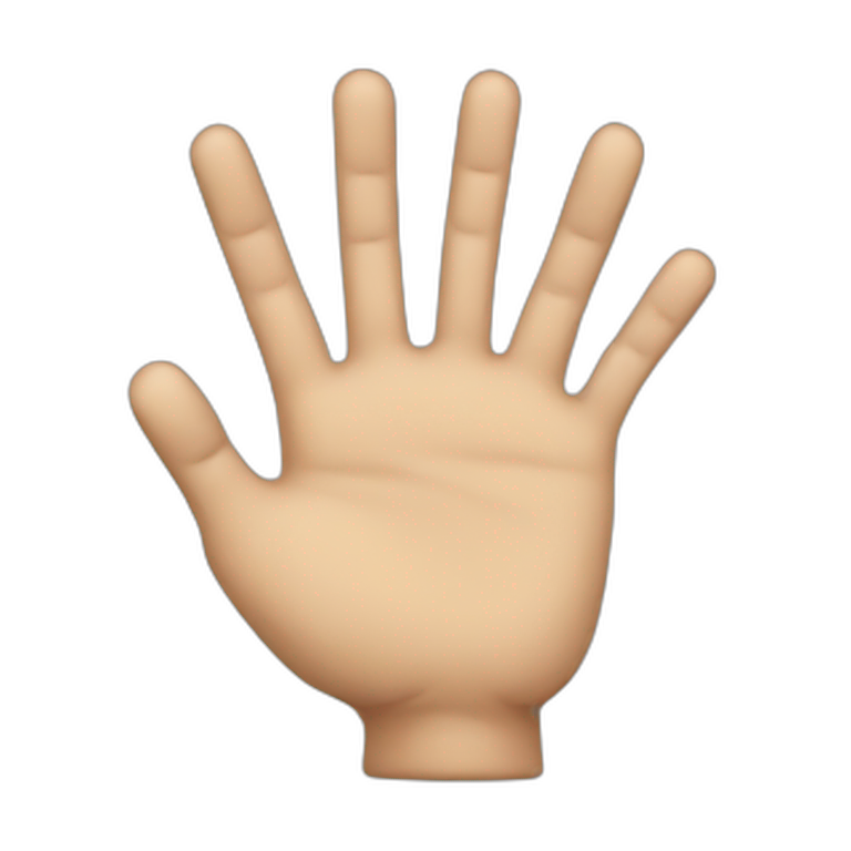 ten finger hand emoji