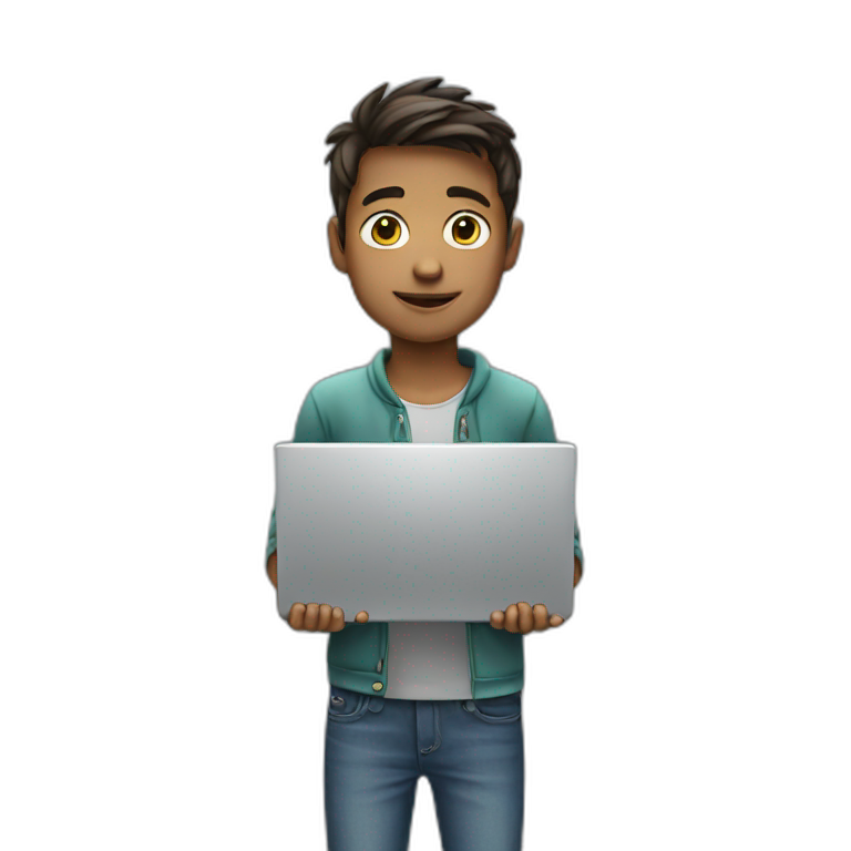 Boy-with-laptop emoji