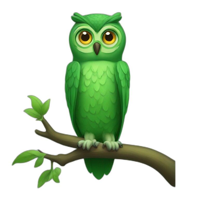 green owl emoji