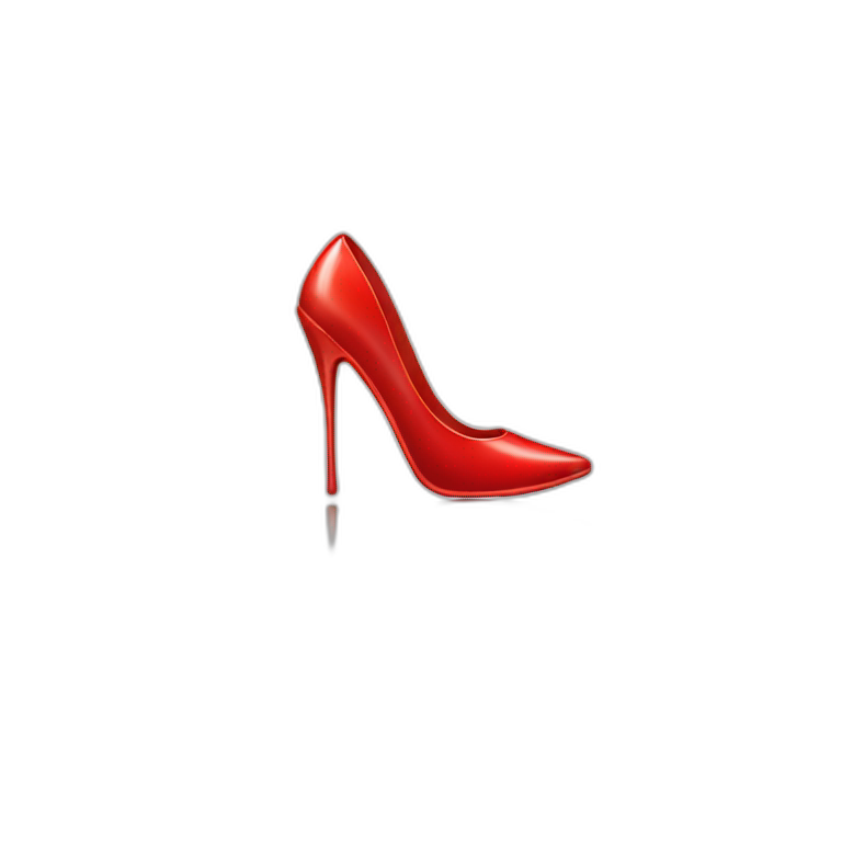 Red stiletto shoe emoji