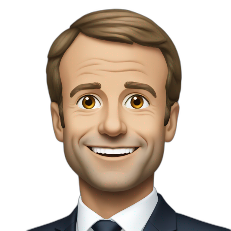 Emmanuel macron IOS style emoji