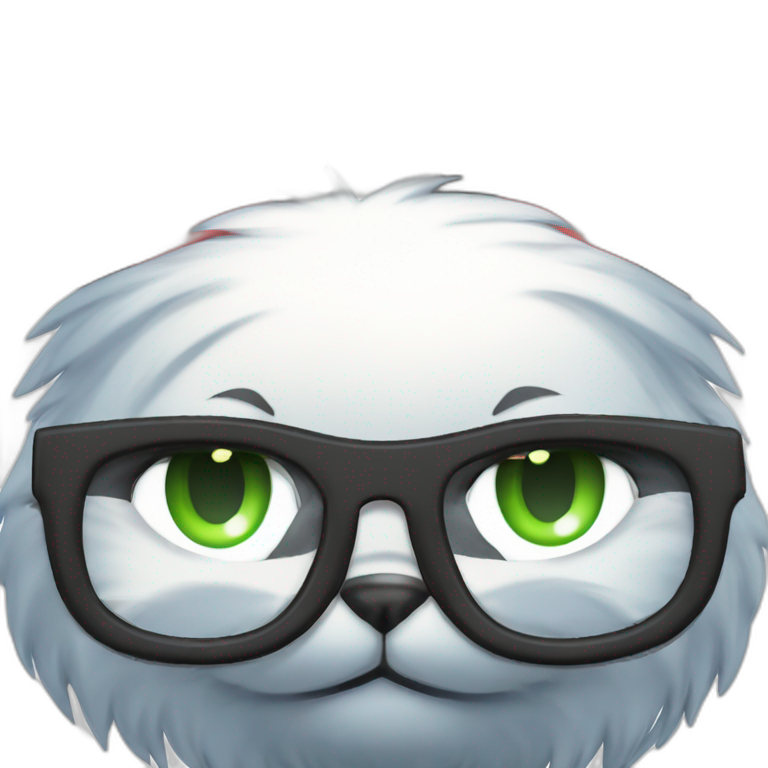 cat boy with glasses emoji