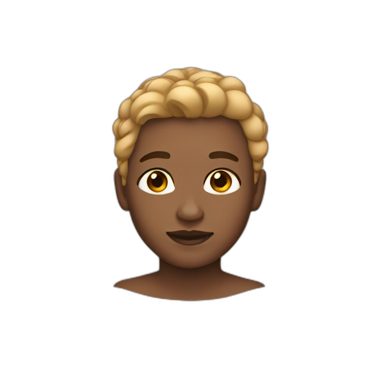 skin color light brow hair brown emoji