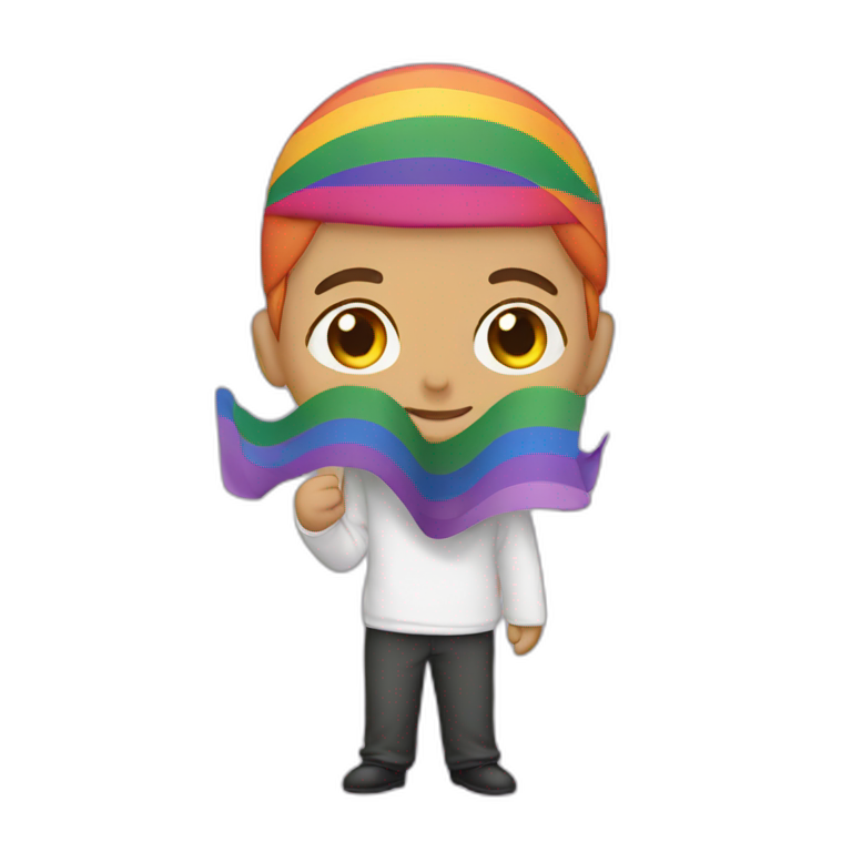 LGBT flag muslim emoji
