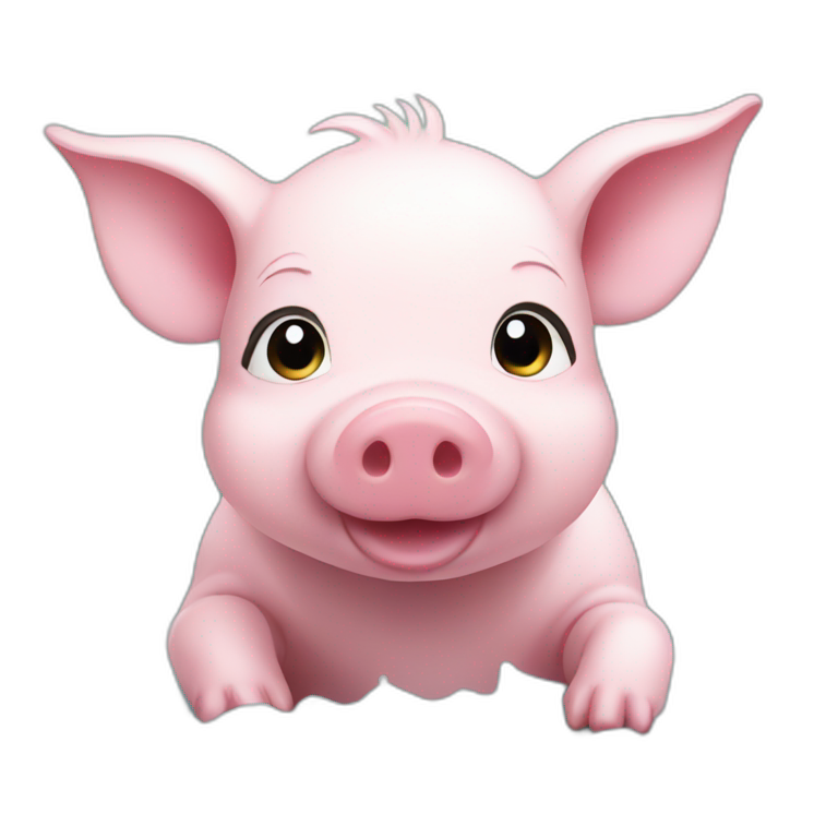 Piglet in the water emoji